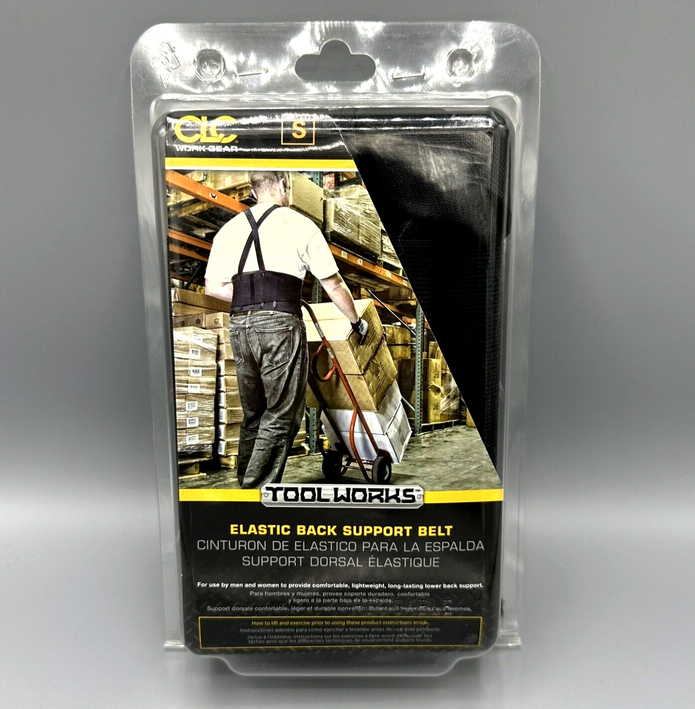 CLC 28 in to 32 in. Size Small Elastic Back Support Belt Black 5000S – Brand NEW