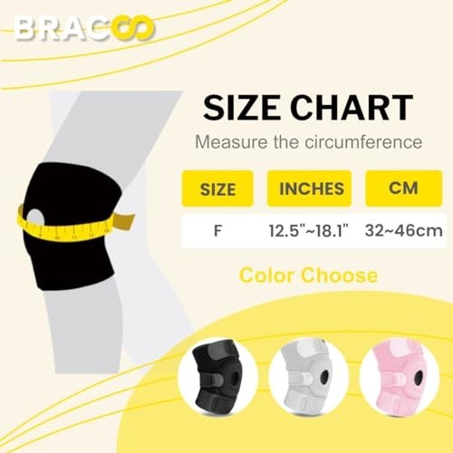 Adjustable Knee Support Brace – Compression Sleeve for Arthritis, Injury Recover