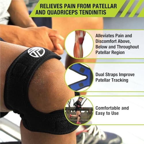 Pro-Tec X-Trac Dual Strap Knee Support, Quadriceps and Patellar Tendon Medium