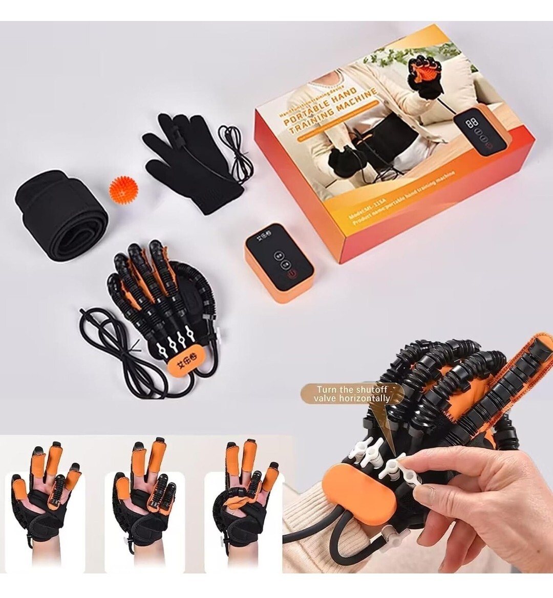 Upgraded Hand Function Rehabilitation Robot Gloves for Stroke Hemiplegia Trainer