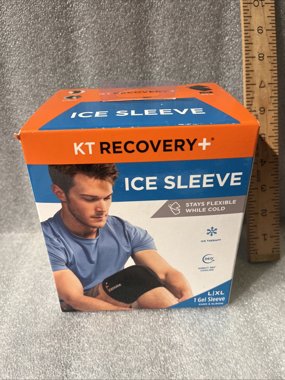 KT Recovery+ Ice Sleeve Cold Therapy & Flexible Compression Sleeve L/XL New