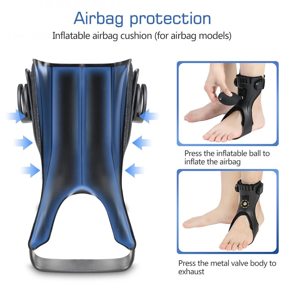 Drop Foot Ankle Brace Orthosis AFO With Inflatable Airbag Improved Gait