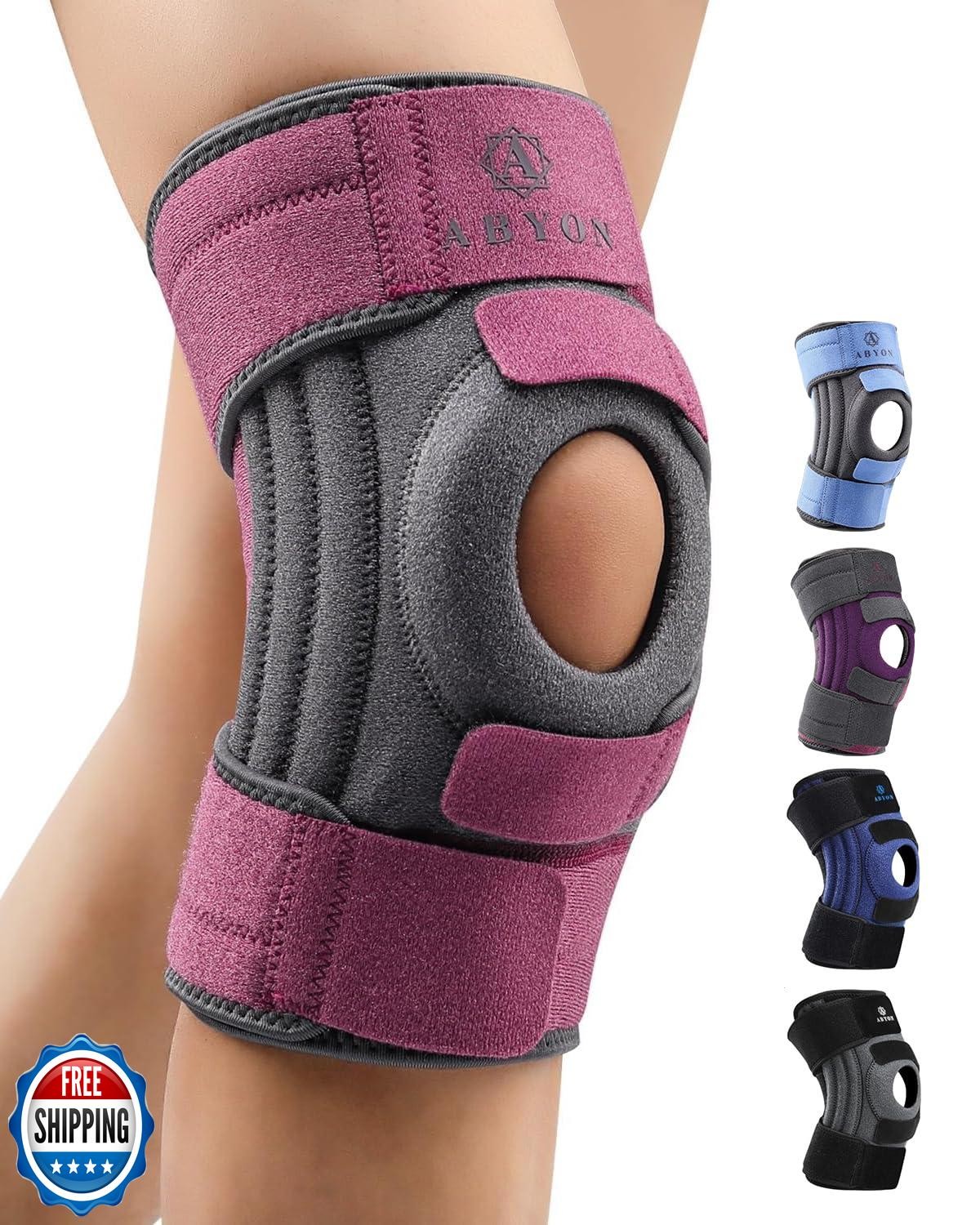 ABYON Knee Brace for Women and Men Plus Size for Meniscus Tear, ACL, Arthriti