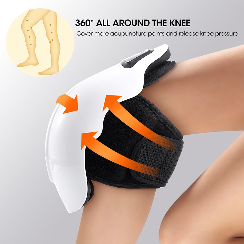 3-in-1 Cordless Knee Massager with Heat Vibration Red Light Therapy Pain Relief
