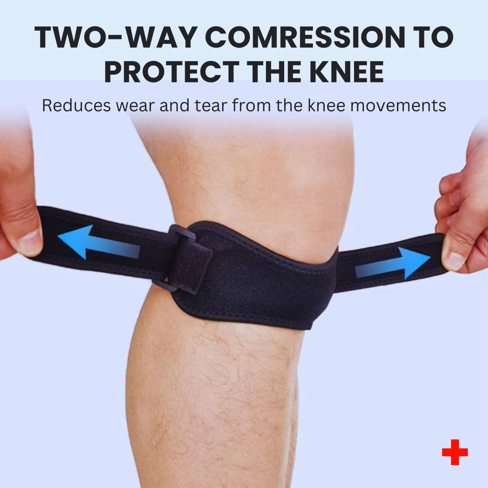 4 Pack Set Knee Sleeves with Patella Straps Compression Support Brace Relief