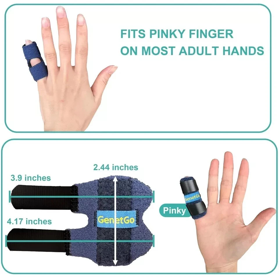 Small Trigger Finger Splint Pinkie Finger Brace for Broken Finger – 2 Pack…