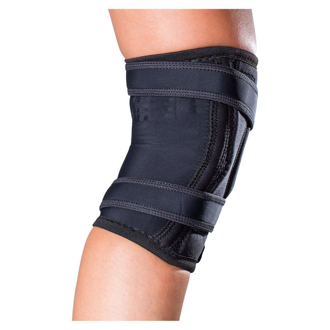 DonJoy Tru Pull Lite X Large Left Leg Black Knee Brace with Pull Straps