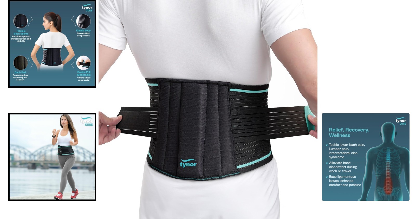 Ergonomic Lower Back Brace XXL – Flexible Support for Sciatica & Herniated Discs
