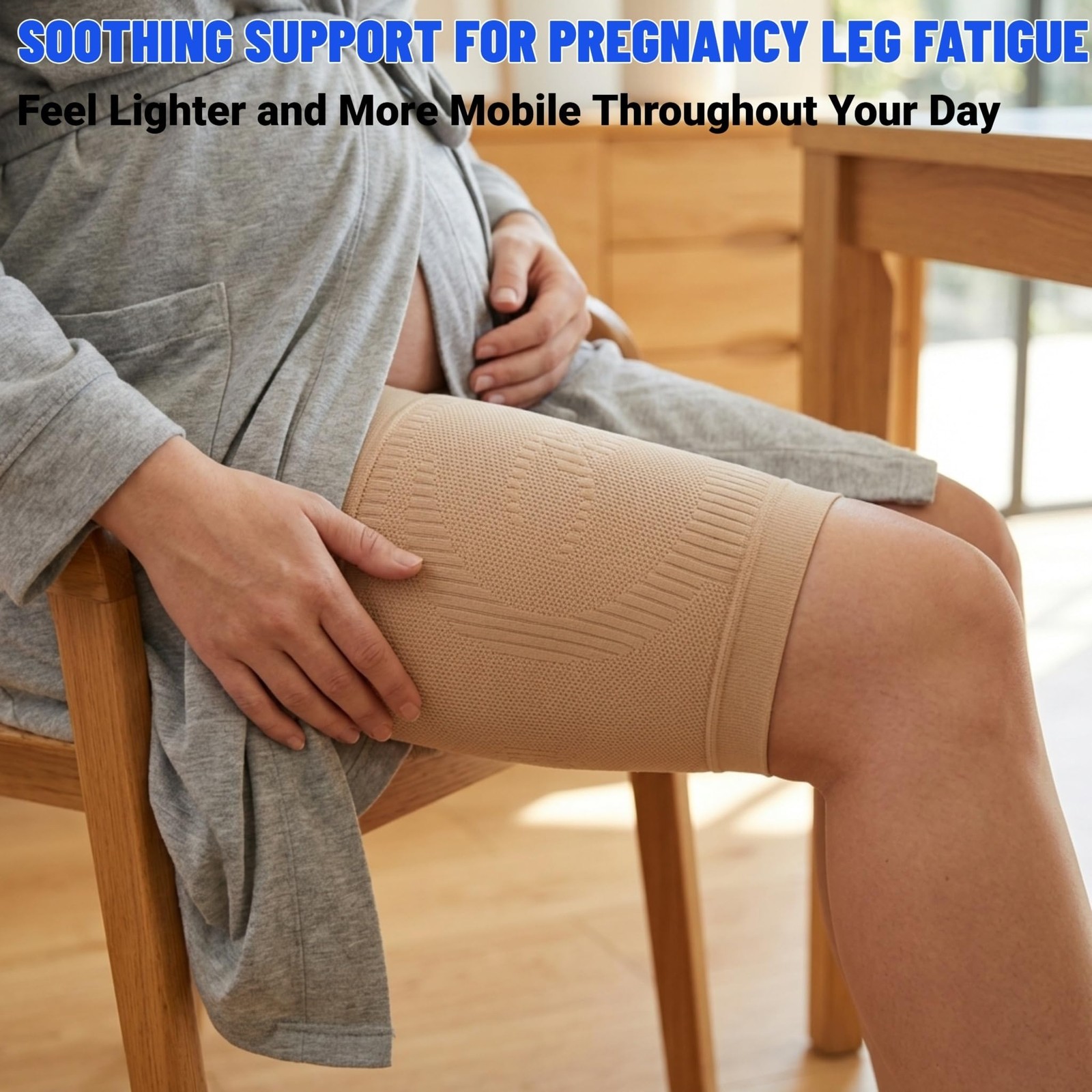 Thigh Compression Sleeves (Pair), Unisex, Hamstring Compression Sleeve for Qu…