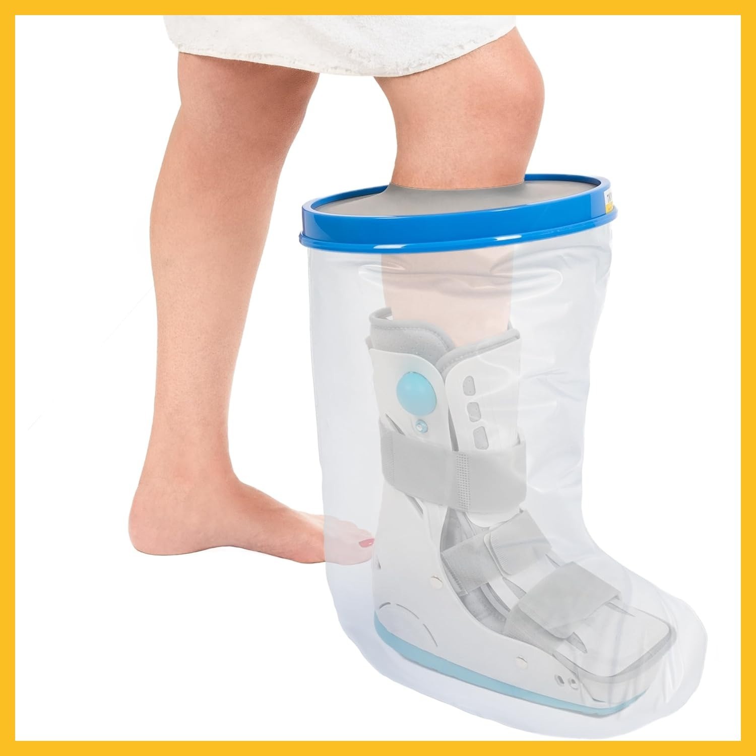 Water Proof Leg Cast Cover for Shower Watertight Foot Protector Extra Wide XL
