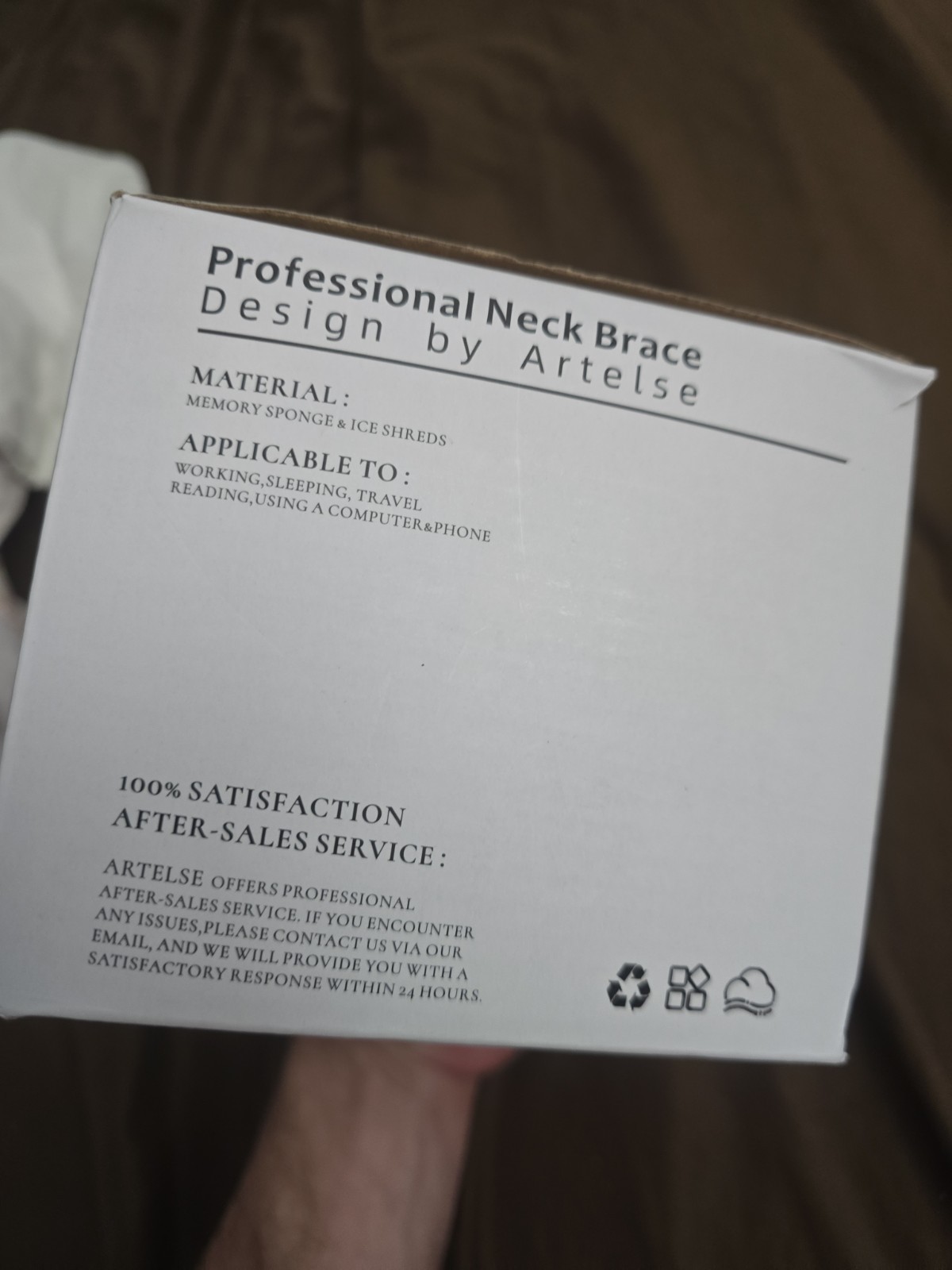 Artelse Neck Brace for Pain & Support – Cervical Collar with Soft Gray