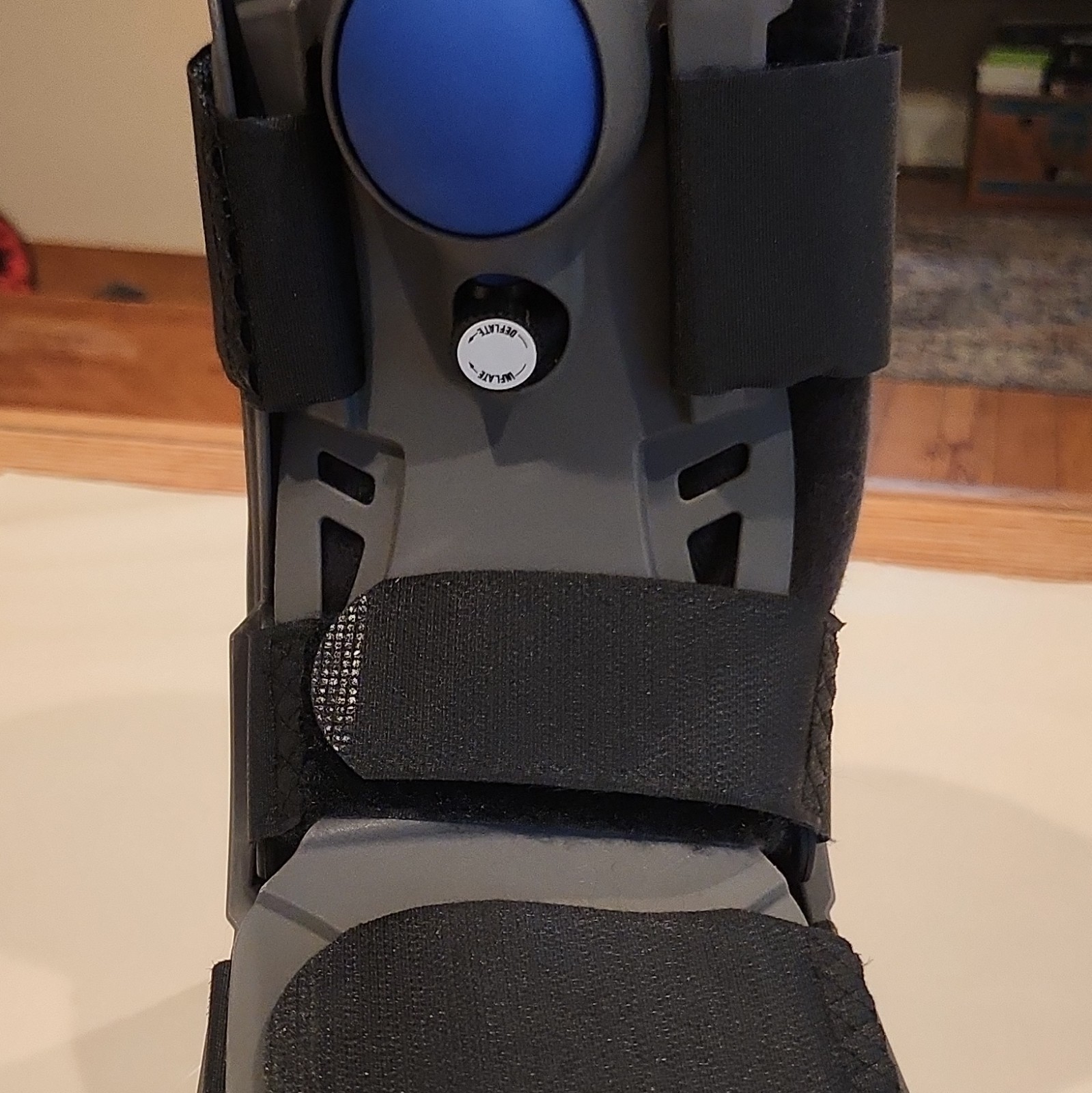 Advanced Ortho Adjustable Walking Boot Brace Size M Foot/Ankle Gray/Black/Blue