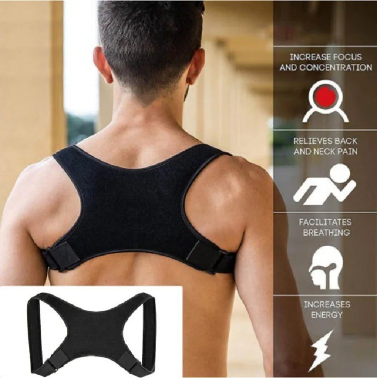 Back Posture Corrector Shoulder Straight Support Brace Belt Therapy Men Women