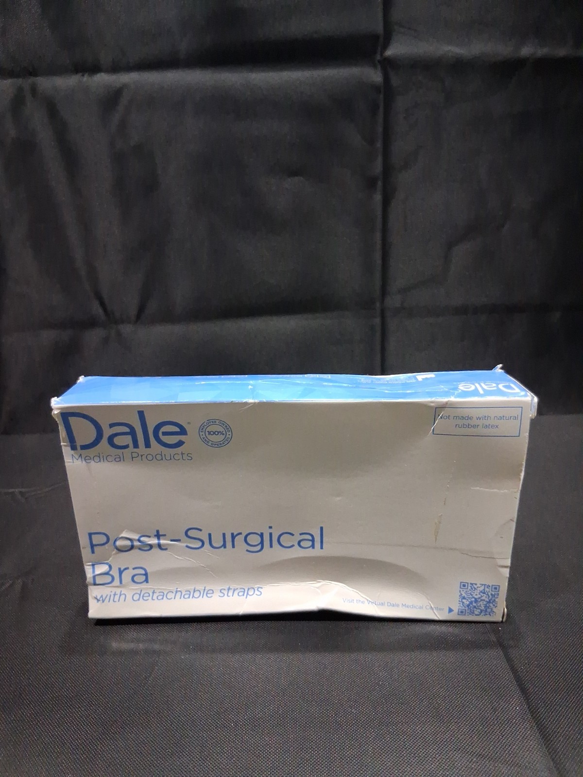 Dale Medical 703 Post-Surgical Bra with Detachable Straps, White, Size Large