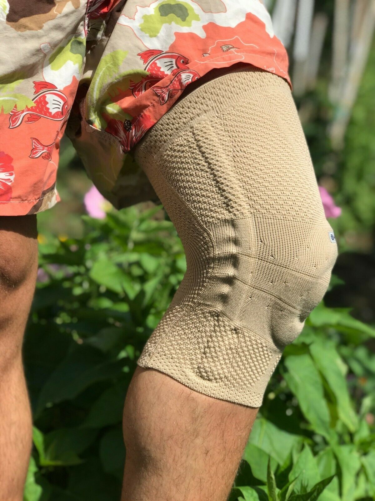 Bauerfeind GenuTrain Size 5 Knee Joint Brace Patella Support Bandage Sleeve ACL