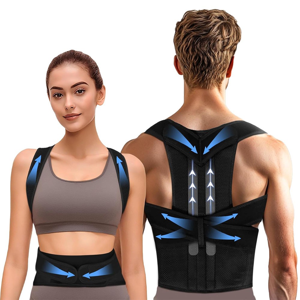 Adjustable Full Back Brace Straightener Trainer for Scoliosis/Hunchback Correcto
