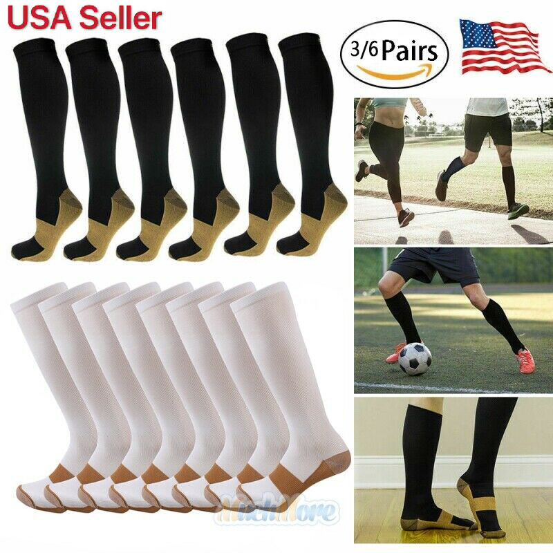 Compression Socks Women Men Graduated Support Hose Best for Varicose Veins 20-30