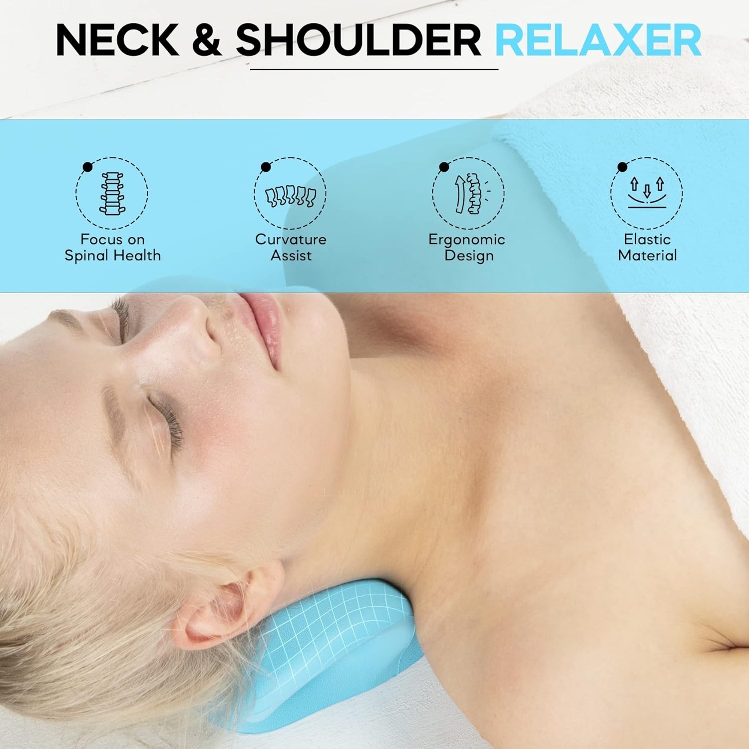 iBWYM Neck Stretcher Cervical Traction Device for Neck and Shoulder Pain Reli…