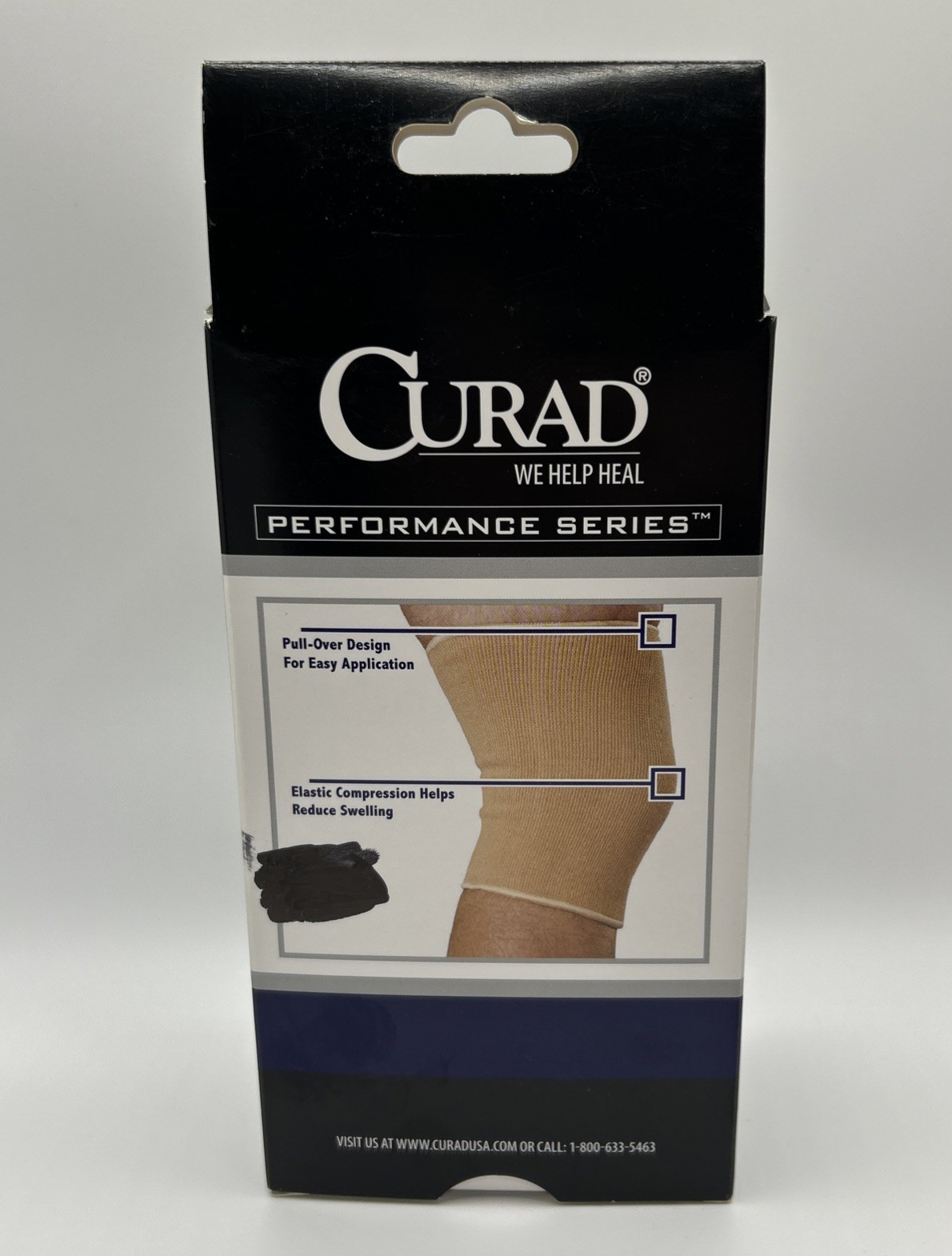 Curad Performance Series Elastic Pull-Over Knee Support, X-Large, 1 ea