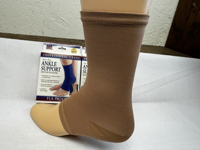 FLA Pro-Lite Ankle Support Knitted Pullover Beige Small