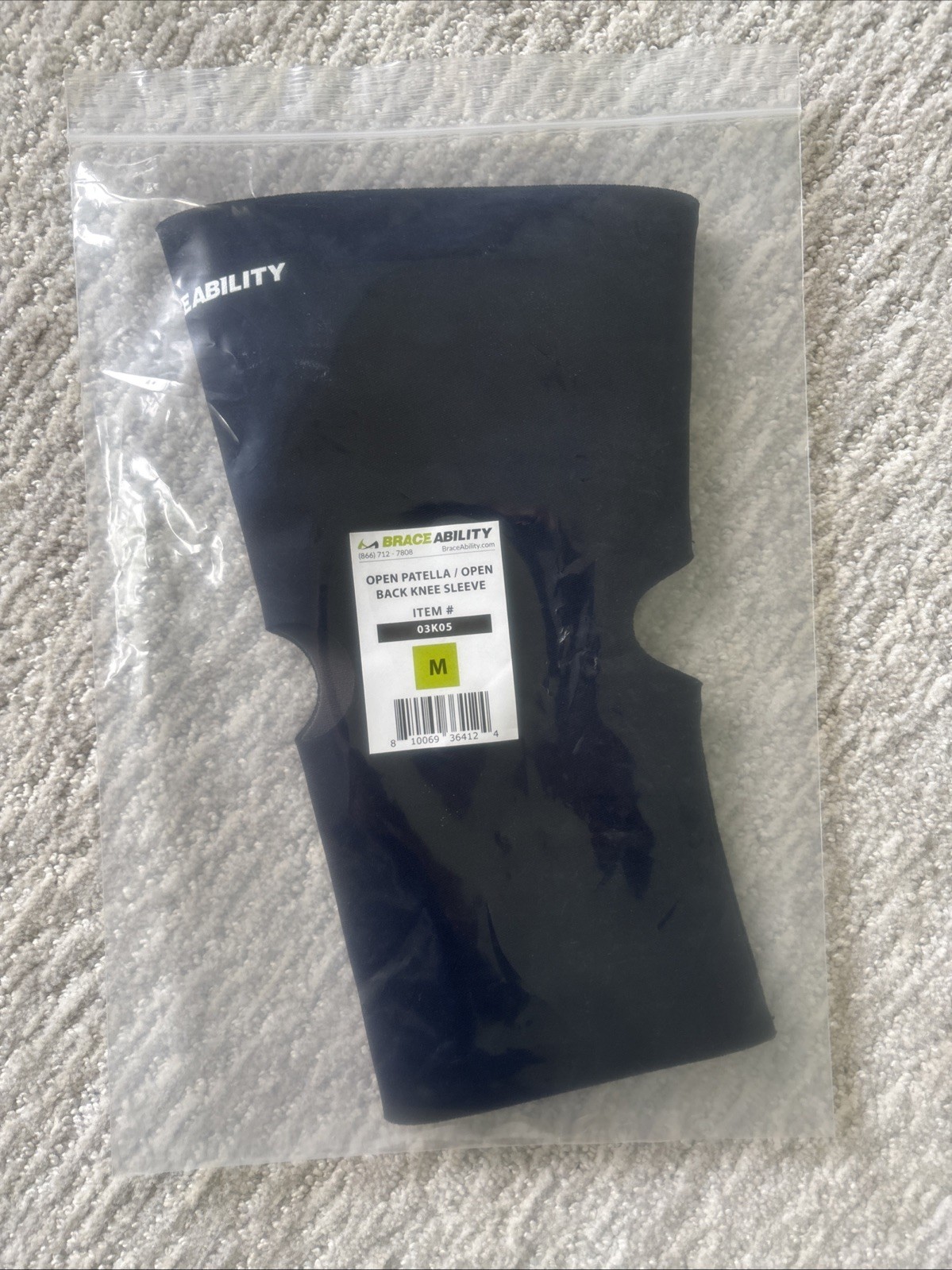 Open Patella/Open Back Neoprene Knee Sleeve | Water-Resistant Athletic Compressi