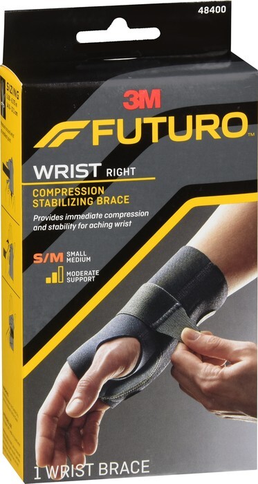 FUTURO Compression Stabilizing Wrist Brace Right Moderate Small/Medium 1 EA