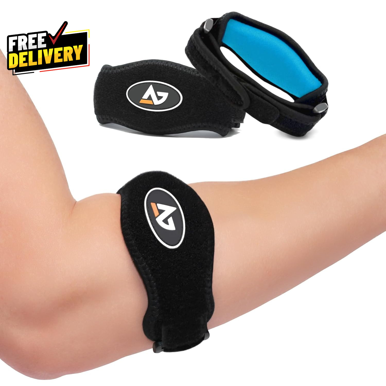 Tennis Elbow Brace 2 Pack for Tendonitis Forearm Brace Support Band with Comp…