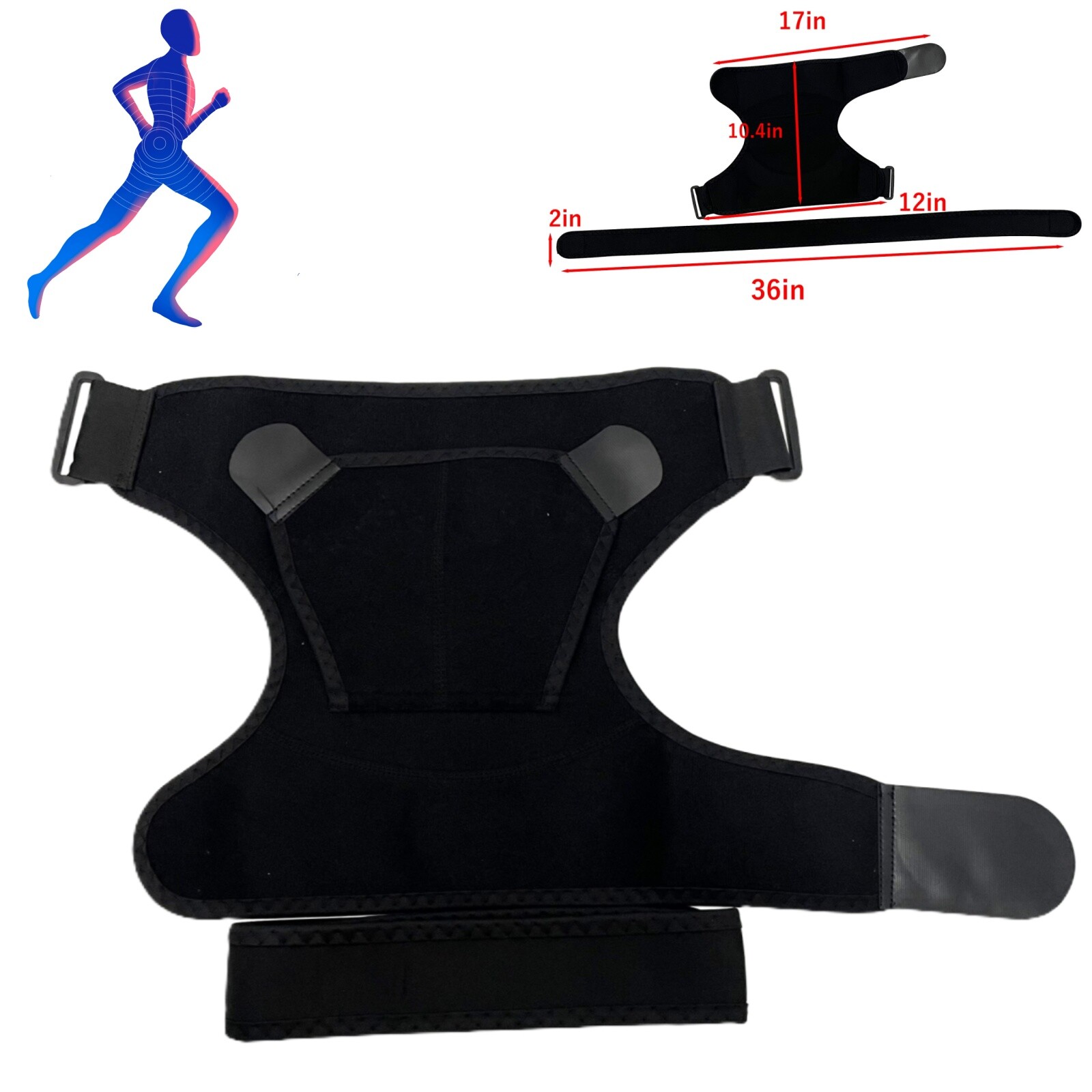 Sports Shoulder Brace Pads Bidirectional Adjustable Pressure Shoulder Retainer
