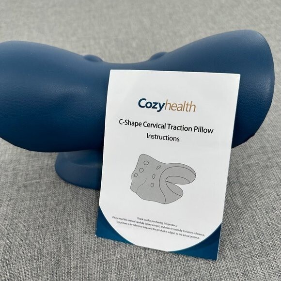 Cozyhealth C-Shape Cervical Traction Neck Pillow Pain Relief & Spine Alignment