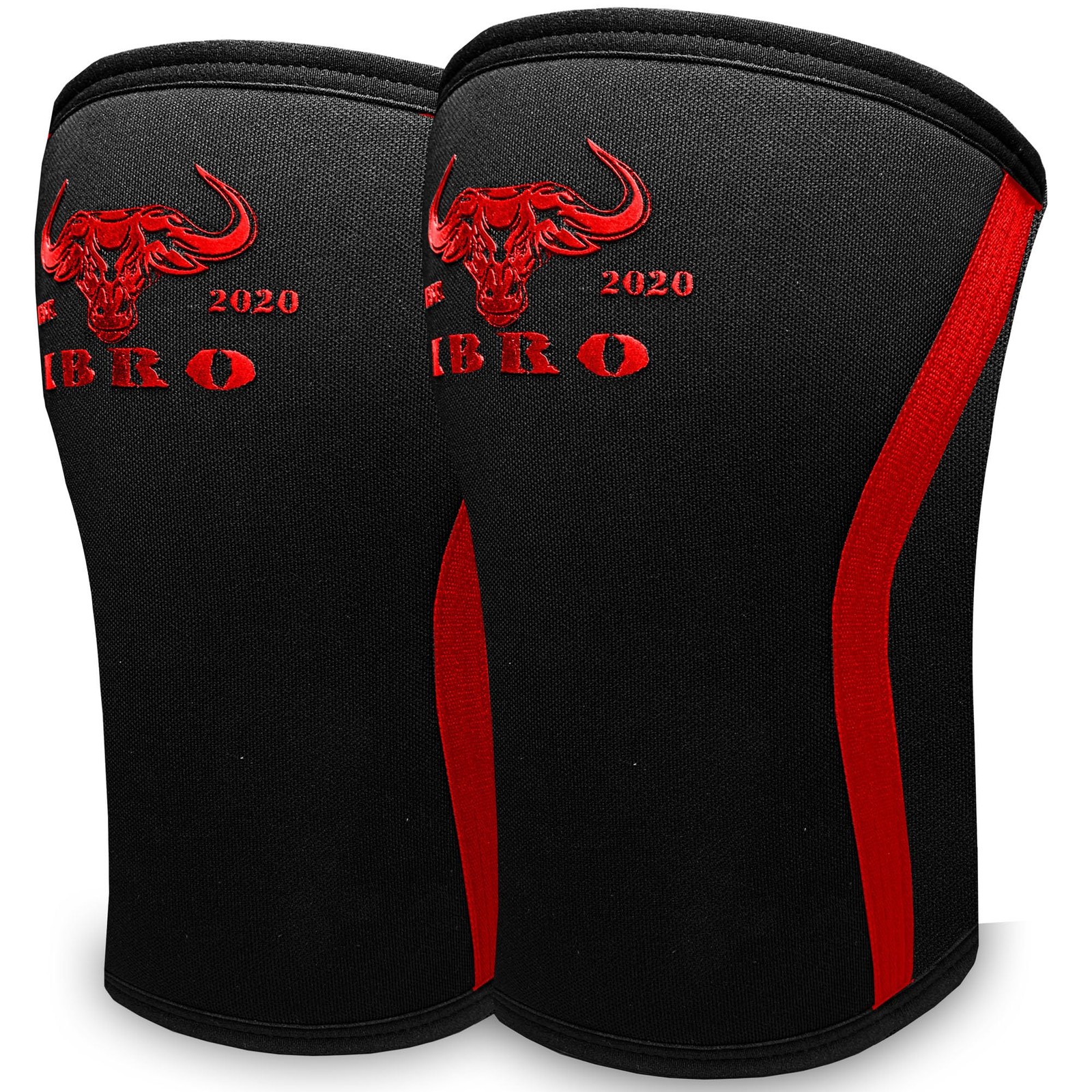 7MM Knee Sleeves Pair Compression Support for Weightlifting & Powerlifting Squat