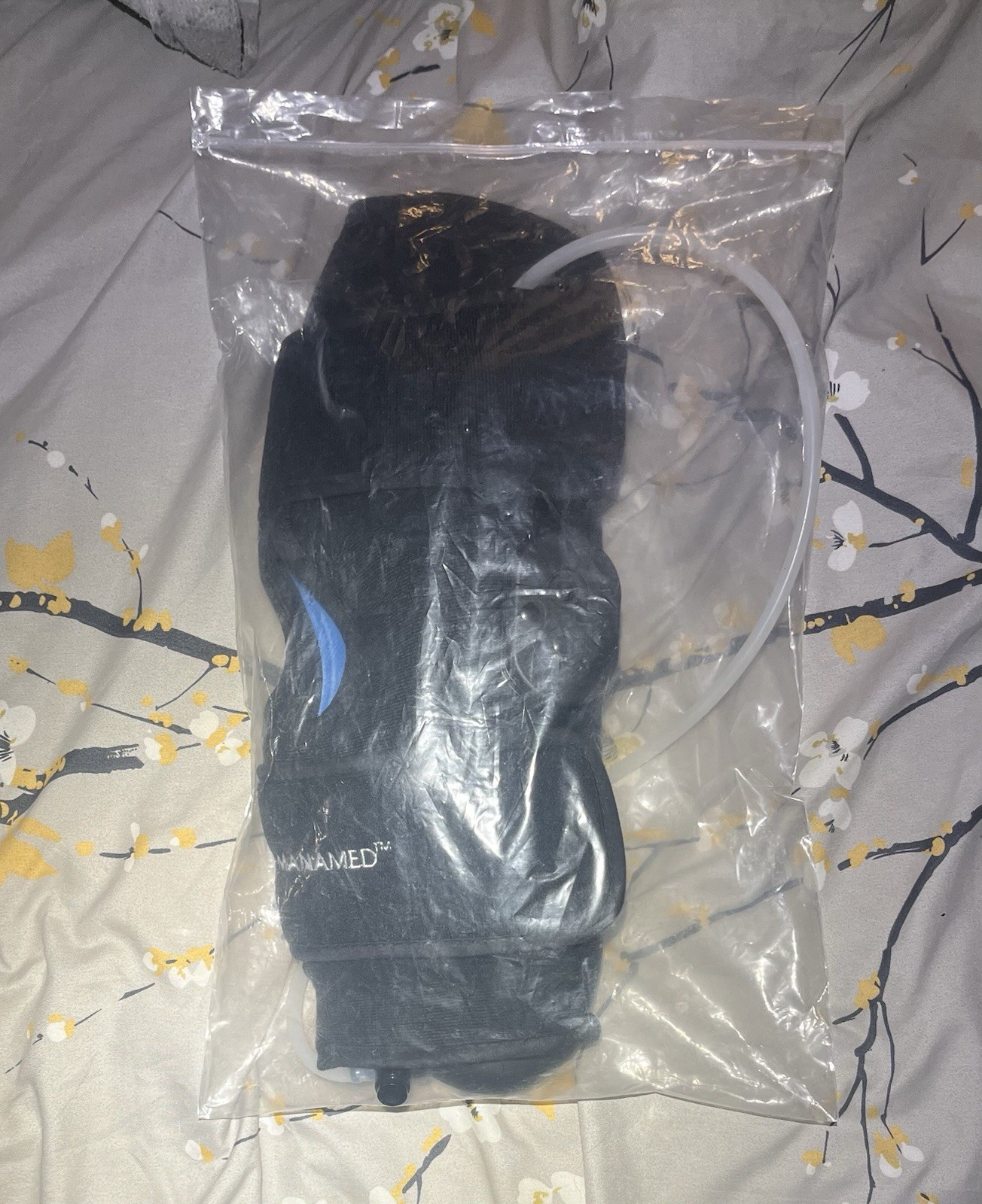 manamed hinged knee brace w/ inflatable air pocket black With Functional Pump