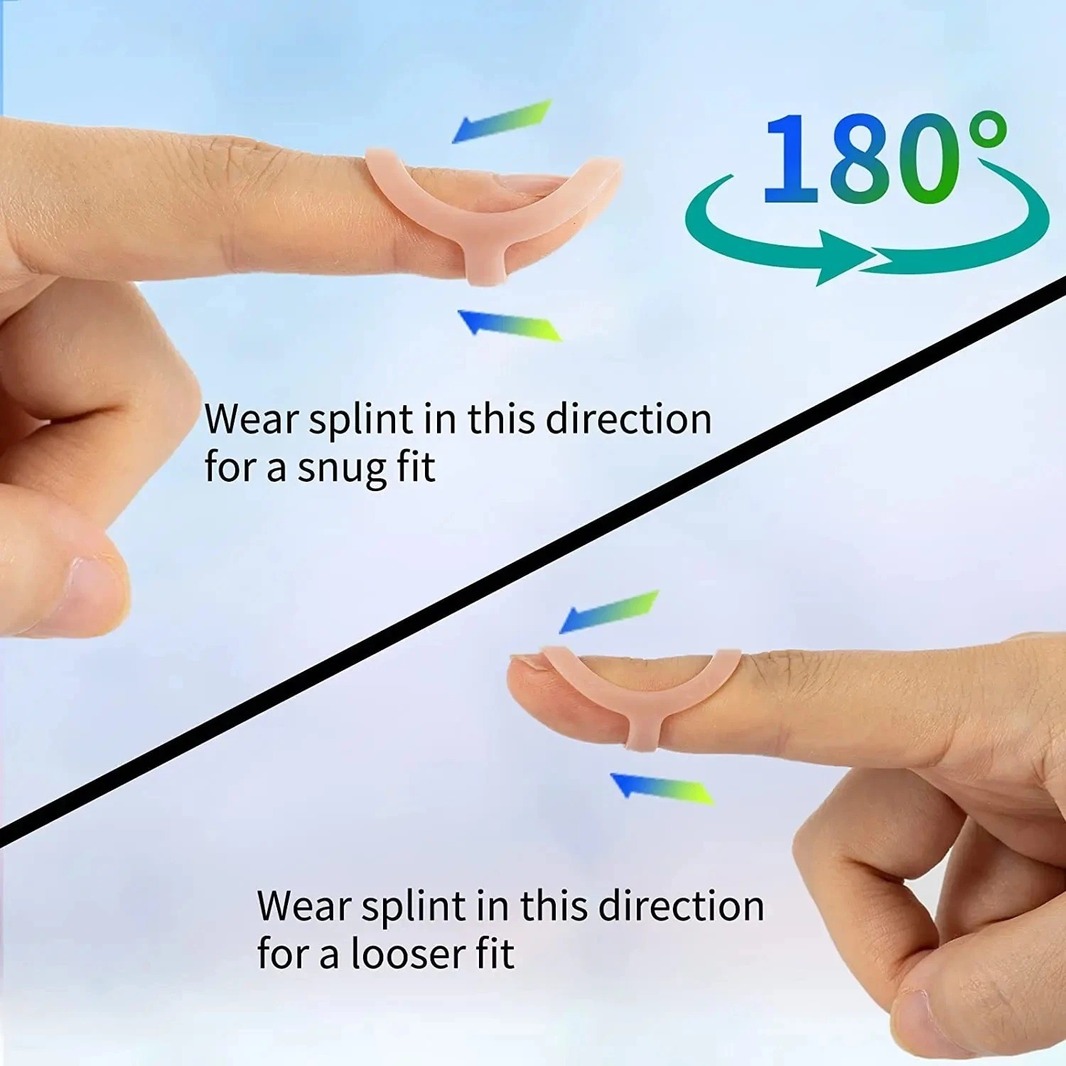 3PCS Oval Finger Splints Trigger Finger Kit for Size 2,3,4,5,6,7,8,9,10,11,12 US
