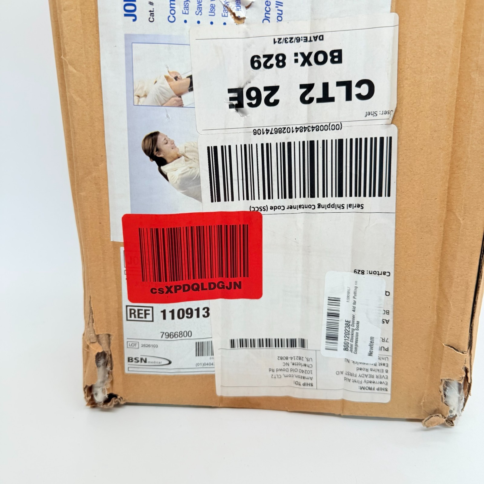 Jobst Compression Stocking Donner Aid Help Apply Hose Heel Guide Support Socks