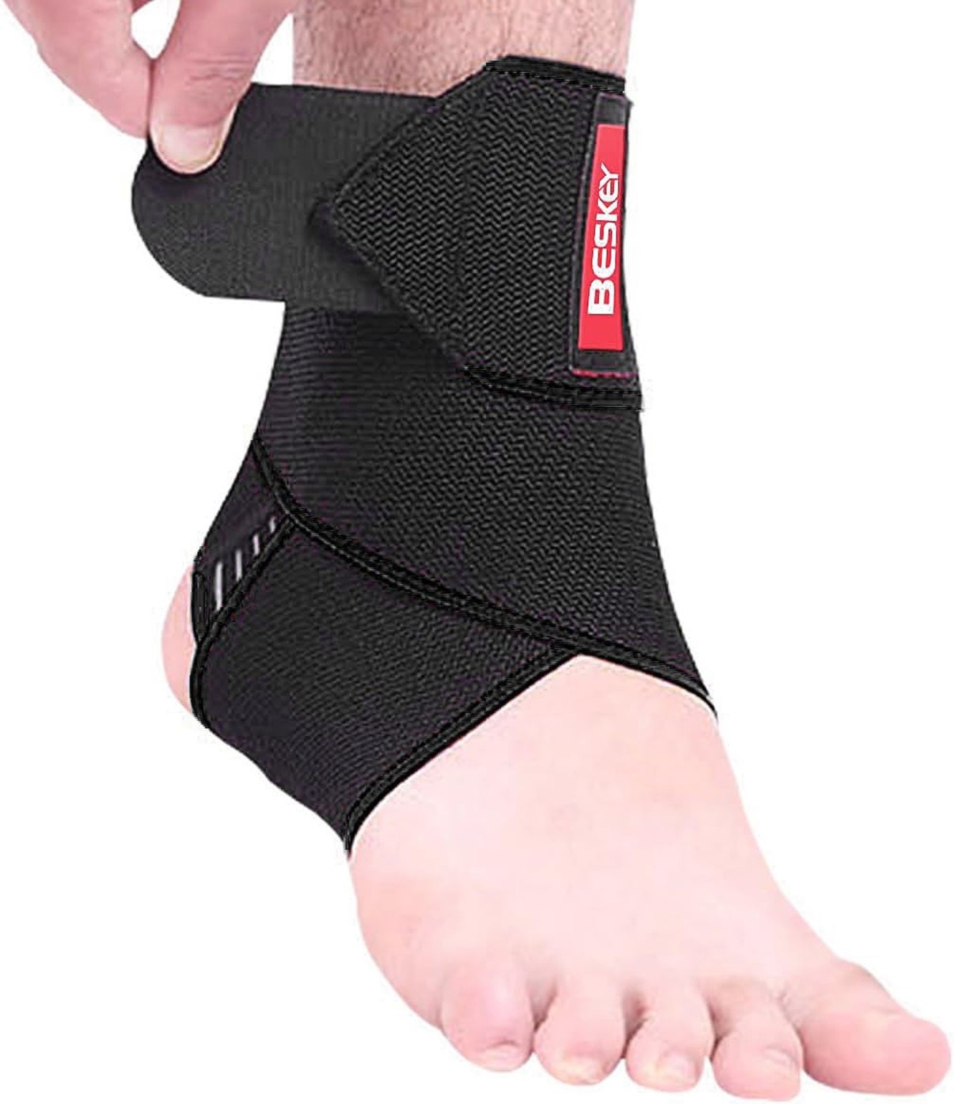 1pcs Adjustable Ankle Brace Support, Breathable Elastic Nylon Sports Wrap