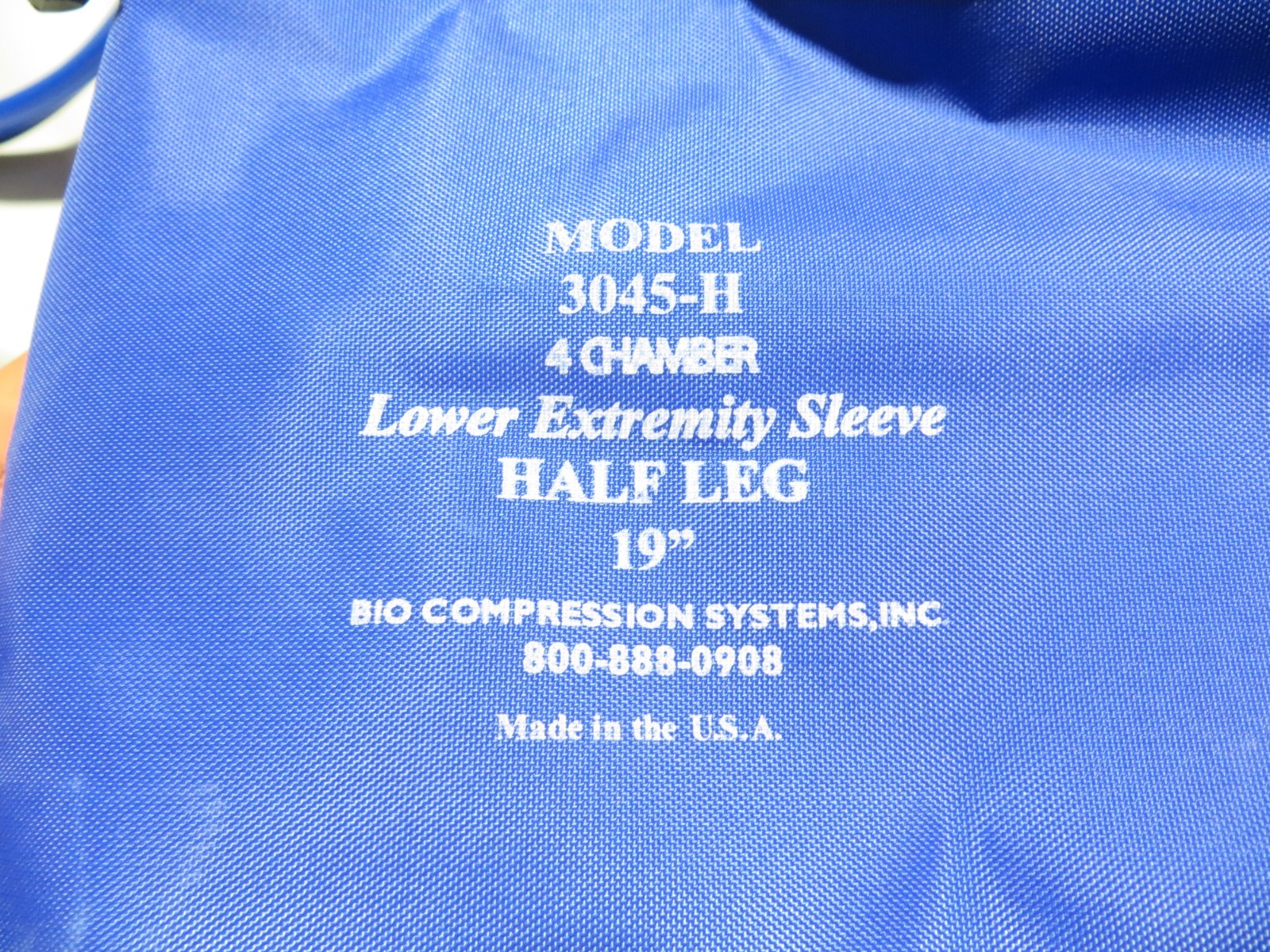 Bio Compression Sleeve 4-Chamber Half Leg 19″ Model 3045-H