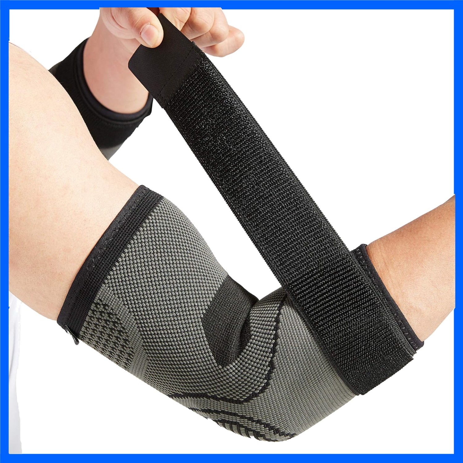 Elbow Brace with Adjustable Strap for Tendonitis – 2 Pack Compression Support