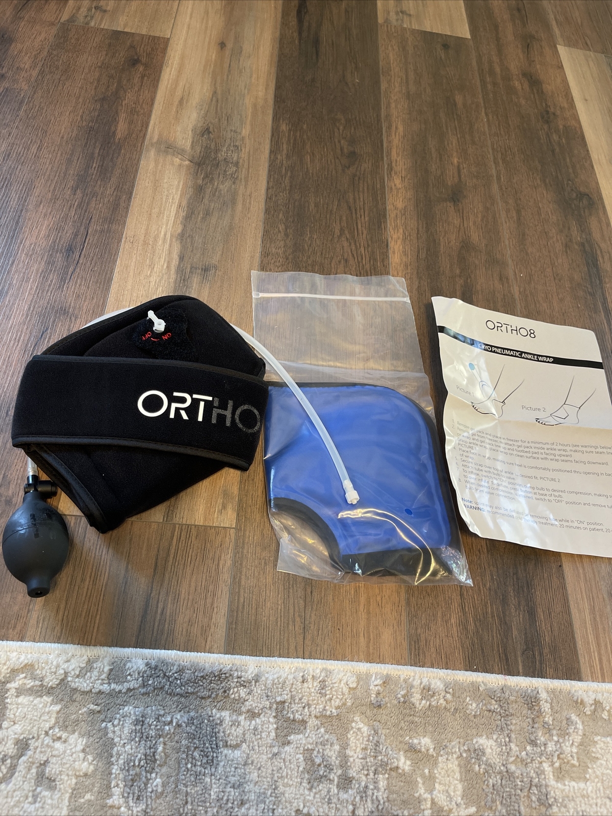 Ortho8 Cryo Pneumatic Ankle Wrap W/ Gel