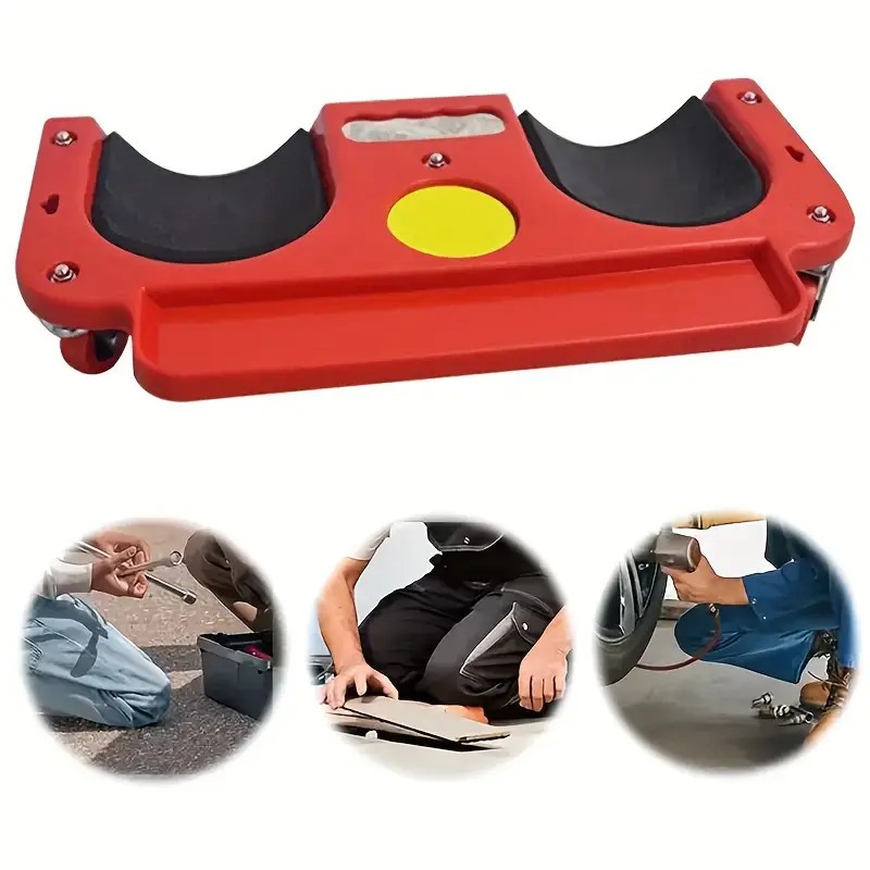 1pc Rolling Knee Pad Platform with Wheels, ABS Material, Multi-Function with Bui