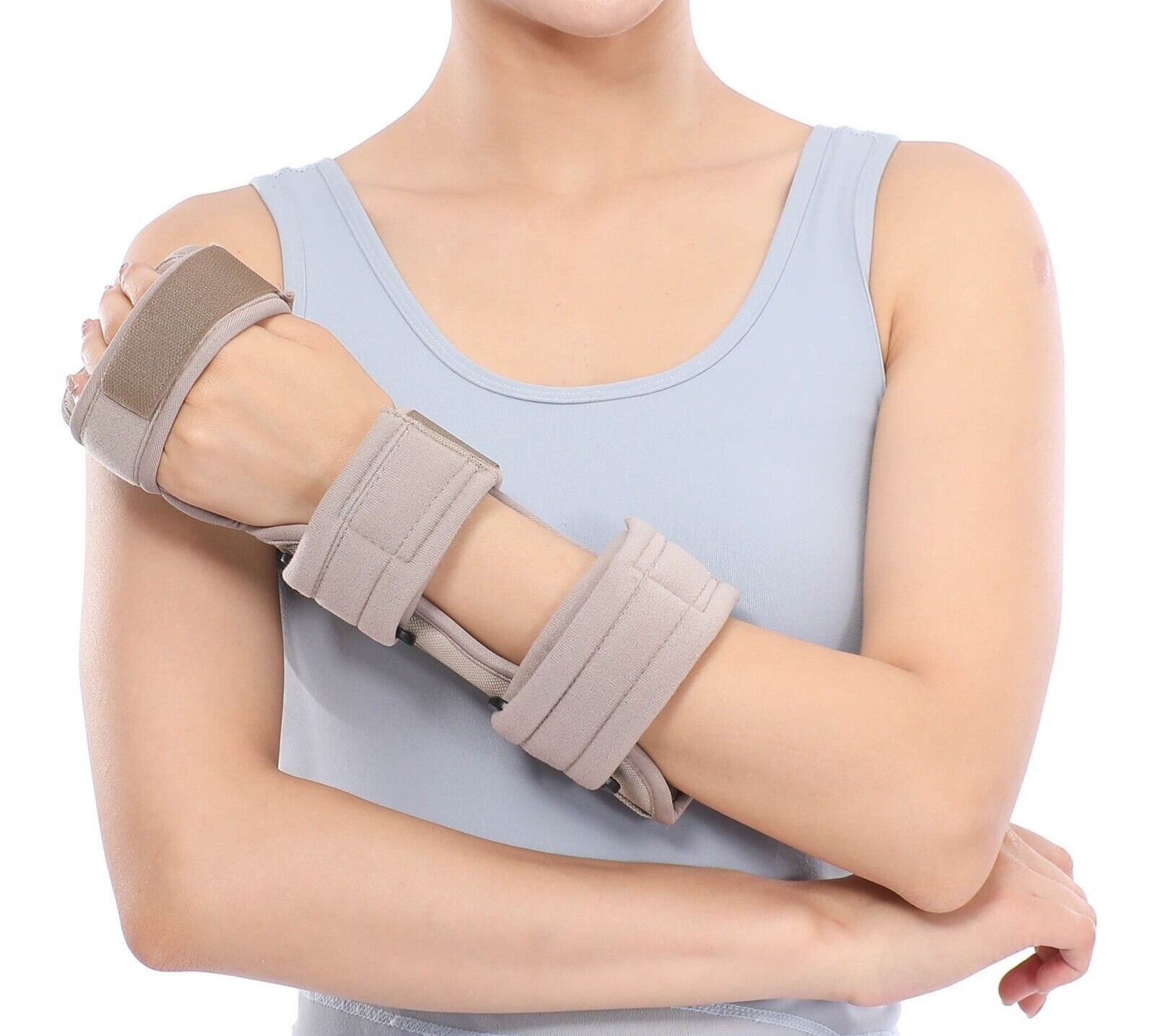 Post Stroke Hand Brace Finger Support Soft Resting Wrist Carpal Tunnel Ortho WHO
