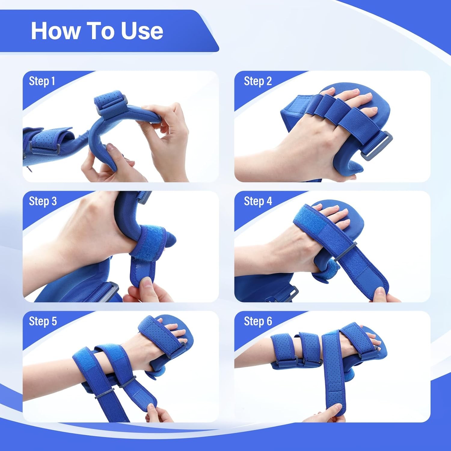 Hand Splint for Stroke Recovery Resting Hand Therapy Equipment with Fingers