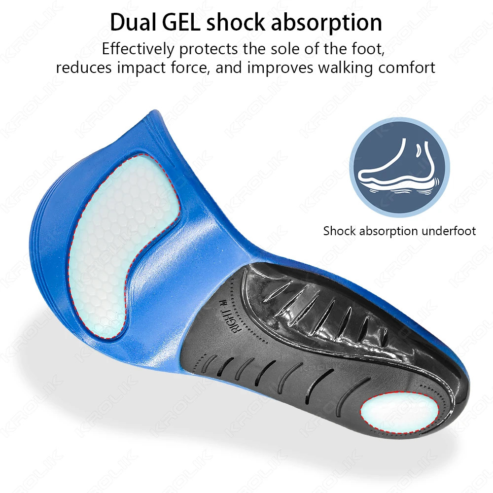 Arch Support Orthopedic Insoles For Shoes Comfortable and Soft Flat Feet Insoles
