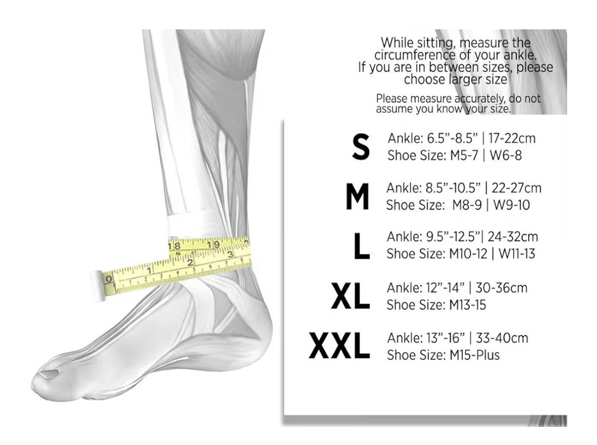 OS1st AF7 Ankle Brace Sleeve Stabilizer / Sprains Achilles Tendonitis Left-Small