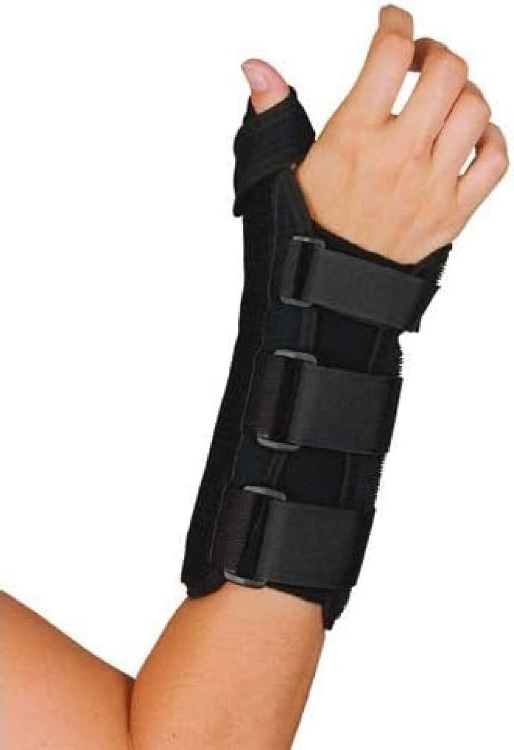 Sport Aid Wrist/Thumb Splint Right Hand (Black) Medium