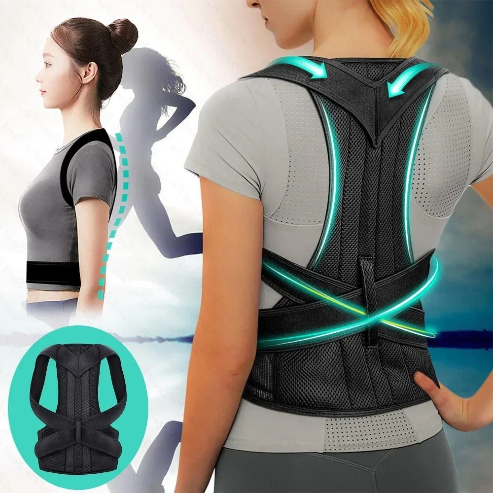 1PC Magnetic Posture Corrector Back Brace Shoulder Support Brace for Men Women