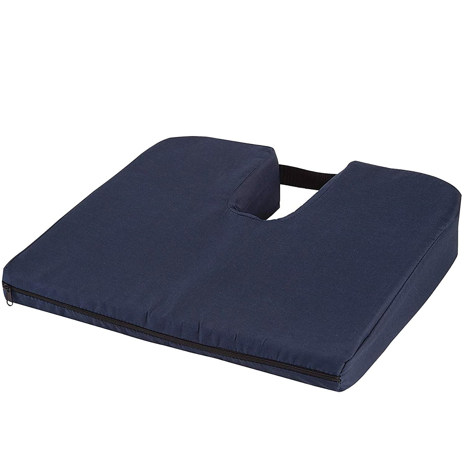 DMI Gradual Slope Seat Cushion for Coccyx, Sciatica and 15 Inch, Navy