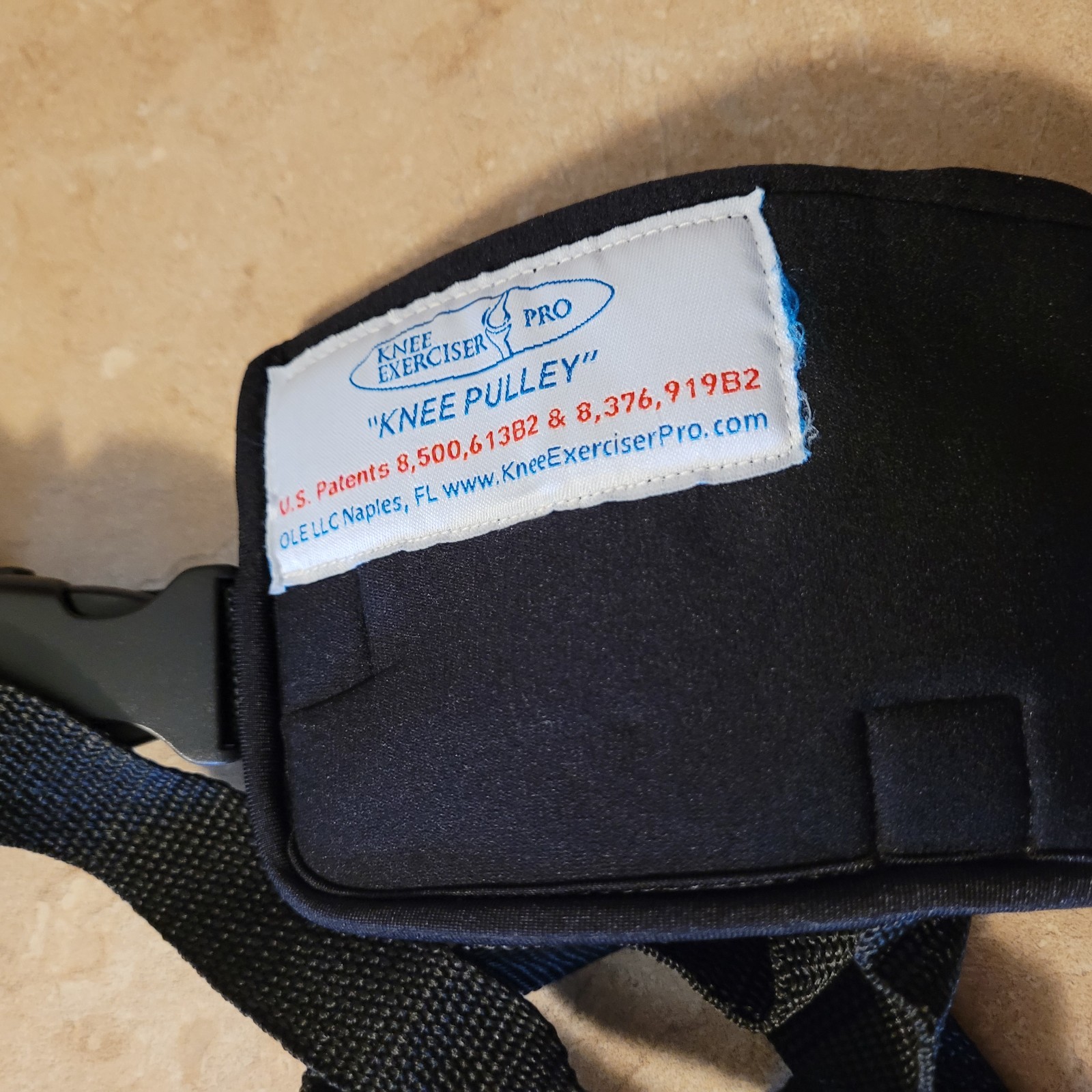 Knee Exerciser Pro Dual Knee Pulley Instructions Storage Bag