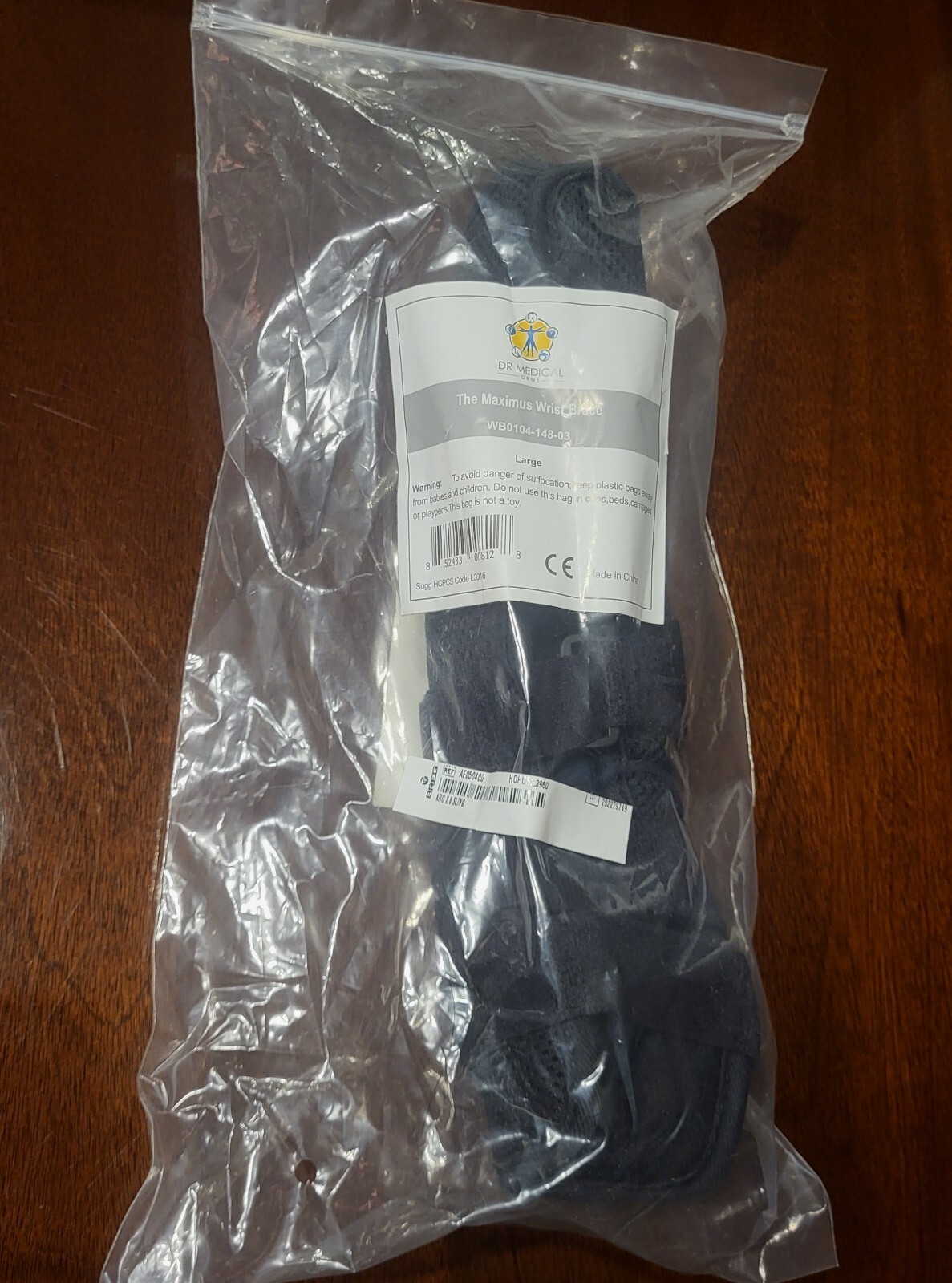 Dr Medical The Maximus Wrist Brace WB0104-148-03 Size Large – BRAND NEW