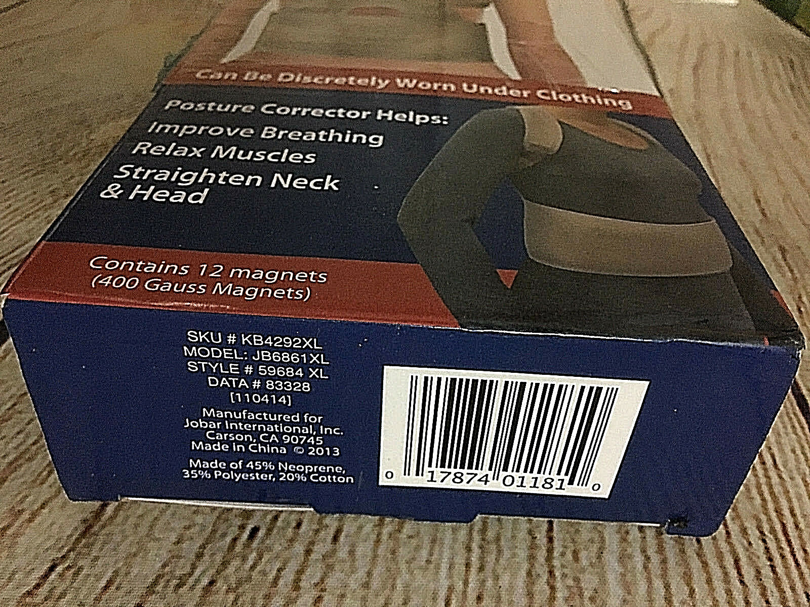 NORTH AMERICAN MAGNETIC POSTURE CORRECTOR X-LARGE 48″ – 60″ UNISEX ADJUSTABLE