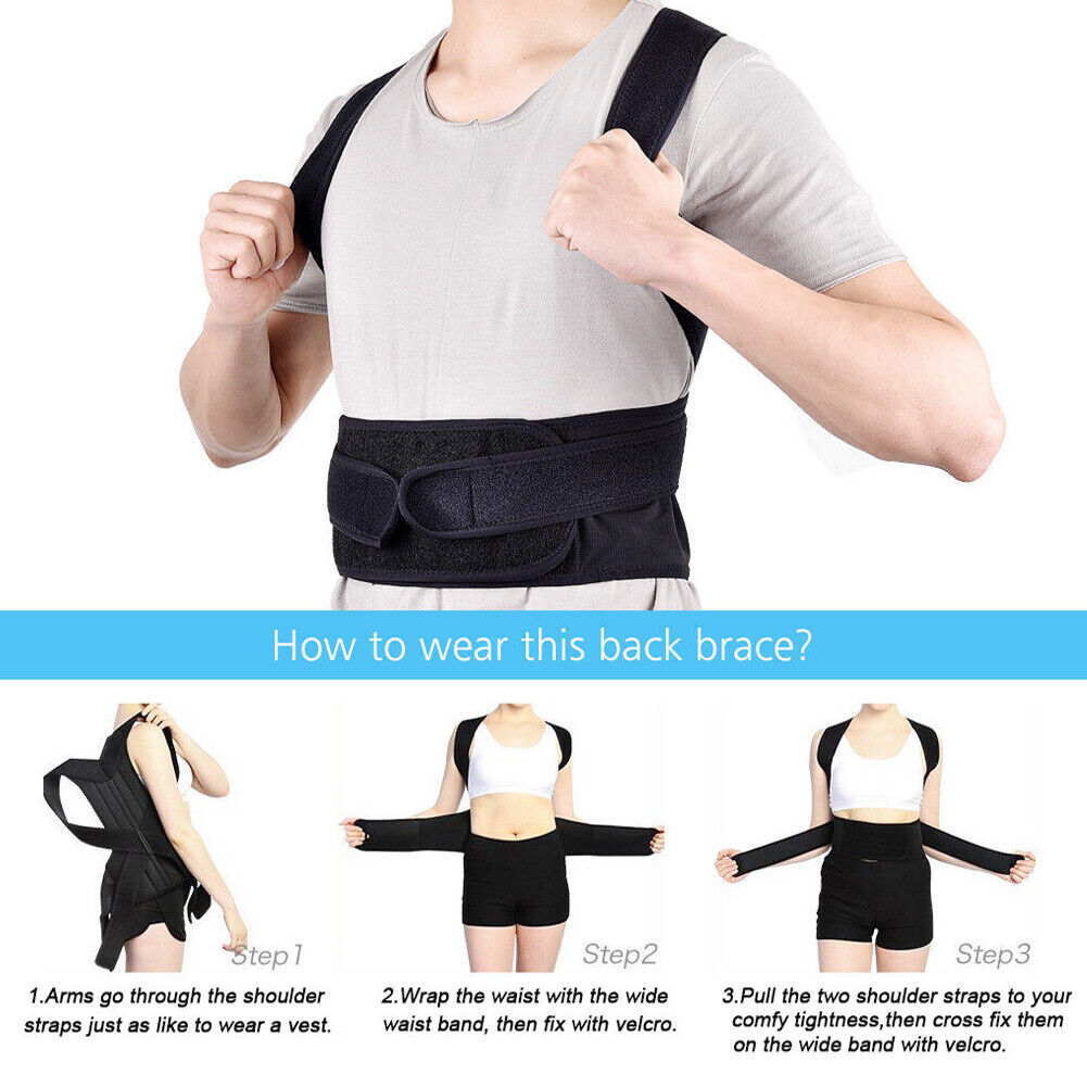 Improve shoulder Back Posture and reduces pain Correct Brace Belt for Men Women