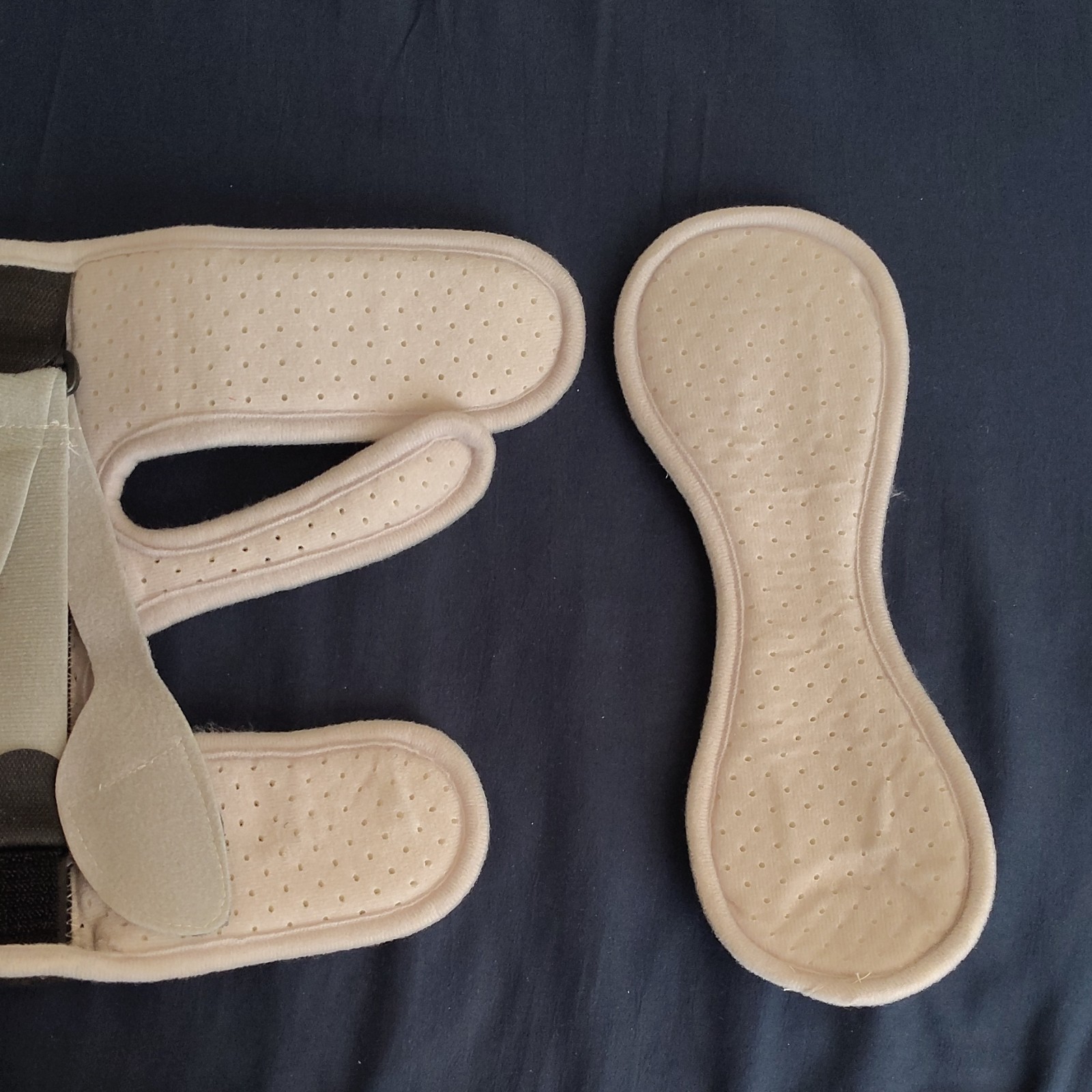 Adjustable Beige Foot & Ankle Brace Splint with Straps, One Size Unisex